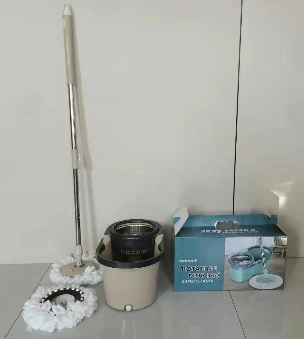 360 ROTATING MOP AND BUCKET WITH TWO HEADS