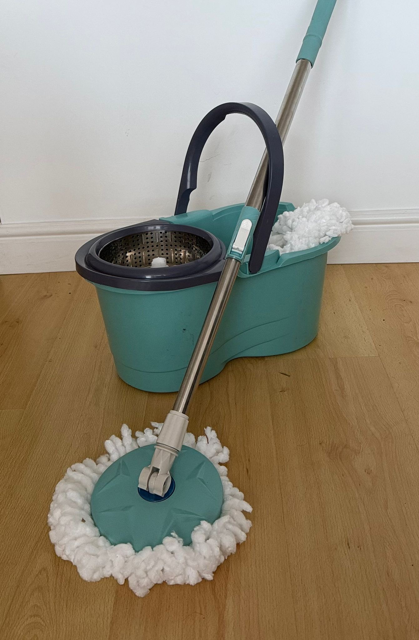 360 ROTATING MOP AND BUCKET WITH TWO HEADS