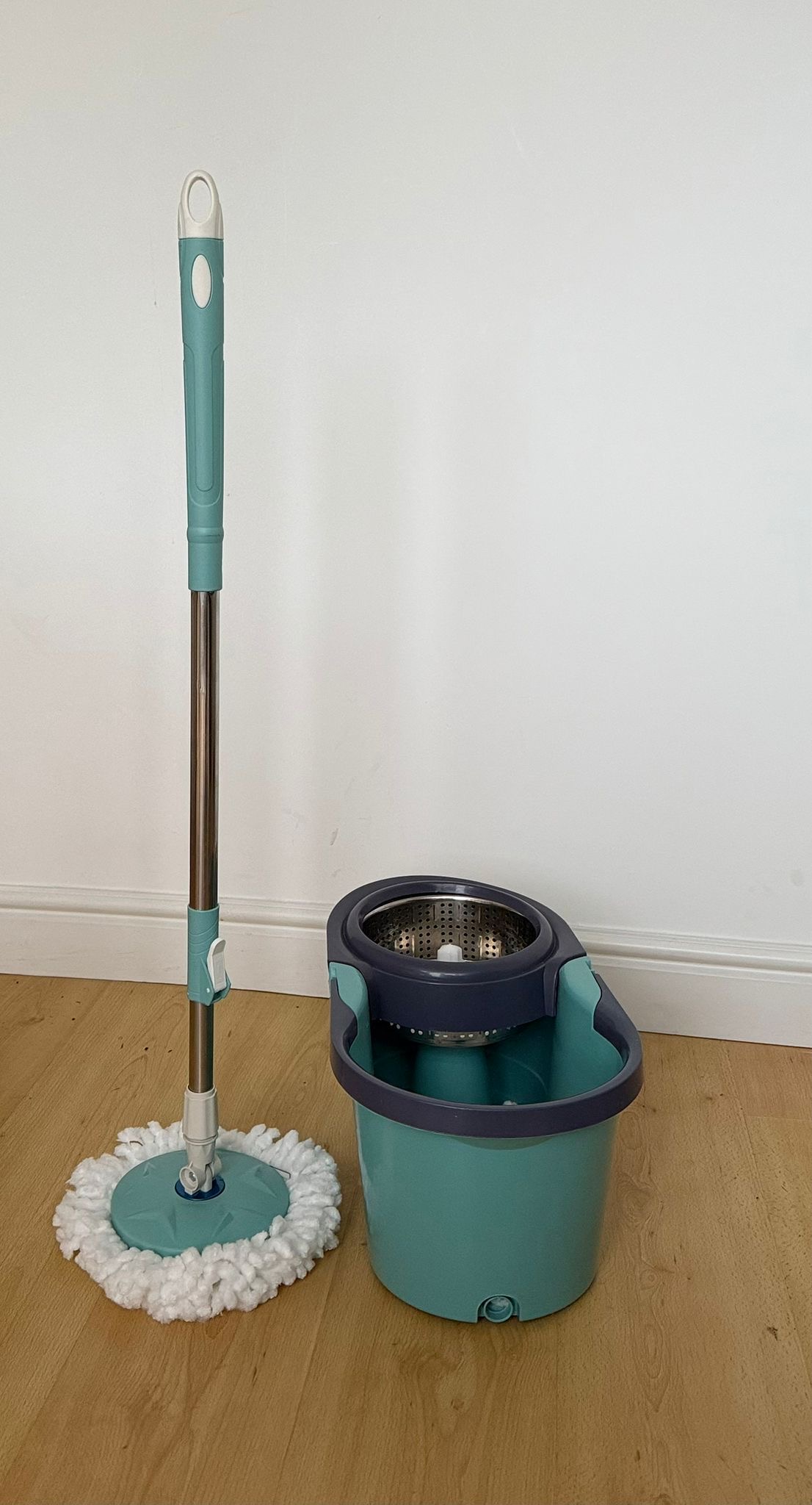 360 ROTATING MOP AND BUCKET WITH TWO HEADS